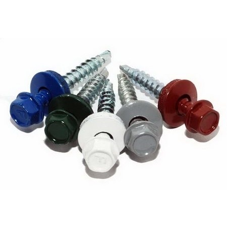Саморез кровельный 4.8x50 RAL 6002 по дереву (180шт) арт.1185930