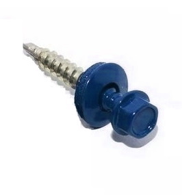 Саморез кровельный 5.5x19 RAL 5005 по металлу (100шт) арт.1220590