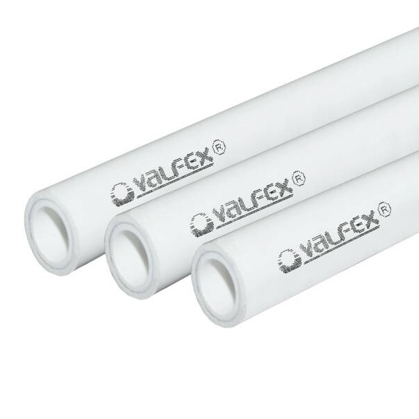 Труба PP-R белая арм алюминием Дн 20х3,4 Ру25 SDR6 Т<95С L=4м VALFEX 10104020 арт.1217622