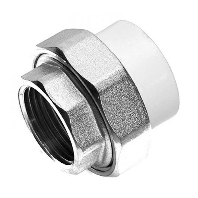 Муфта PP-R комбинированная разъемная белая ВР Дн 20х1/2" VALFEX 10155015 арт.1217477