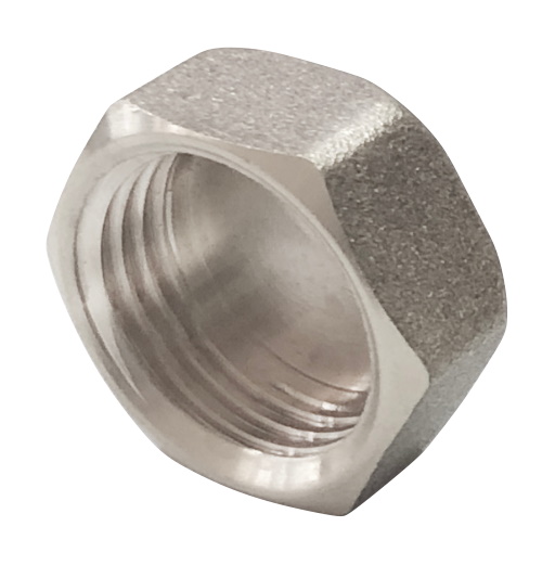 Заглушка латунь никель Ду 20 (3/4") ВР Valfex VF.590.N.034 арт.1215029