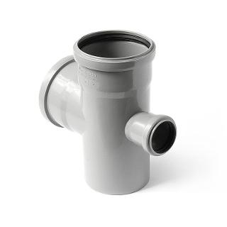 Крестовина PP-H 1-плоскостная серая Дн 110х110х50х87гр б/нап в/к VALFEX 27211115 арт.1217161