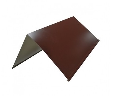 конек плоский с подгибом 0,45х150х150х2000 RAL 8017 шок-кор арт.1232558