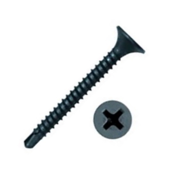 Саморез ГКЛ к металлу 3.5x45 фосфат, сверло (15кг) арт.1243556