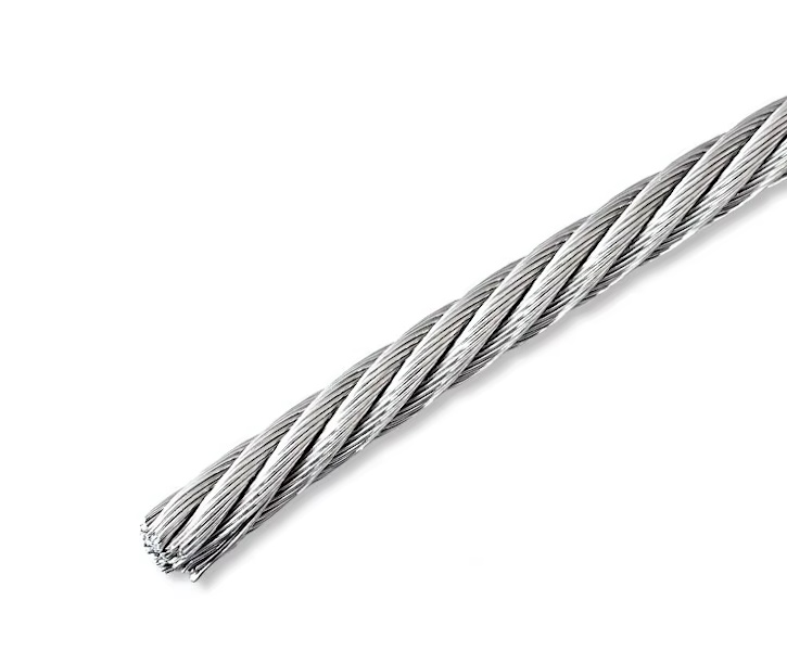 Трос DIN 3055, из нерж. стали А2 6,0мм (7х7) (100М) арт.1277492