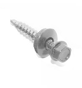 Саморез кровельный 4.8x35 RAL 7004 по дереву (3 000шт) арт.1185978