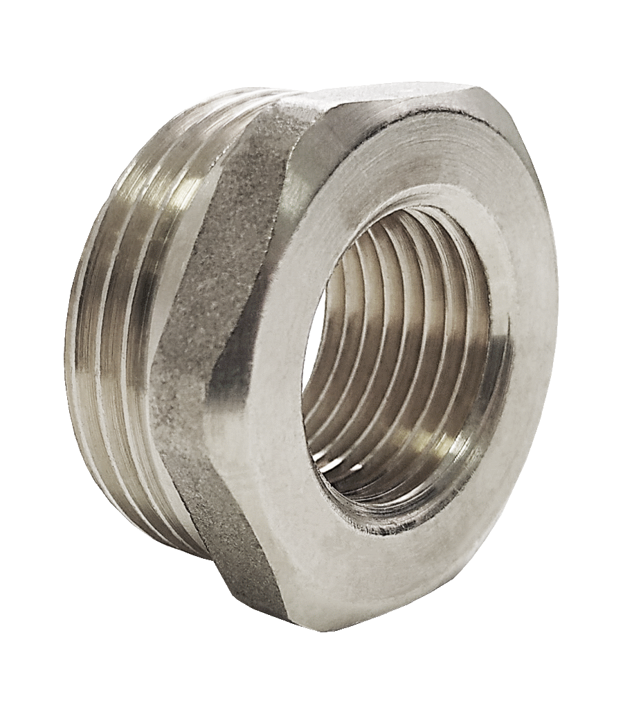 Футорка латунь никель Ду 15х10 (1/2"х3/8") НР/ВР Valfex VF.581.N.012.038 арт.1215042