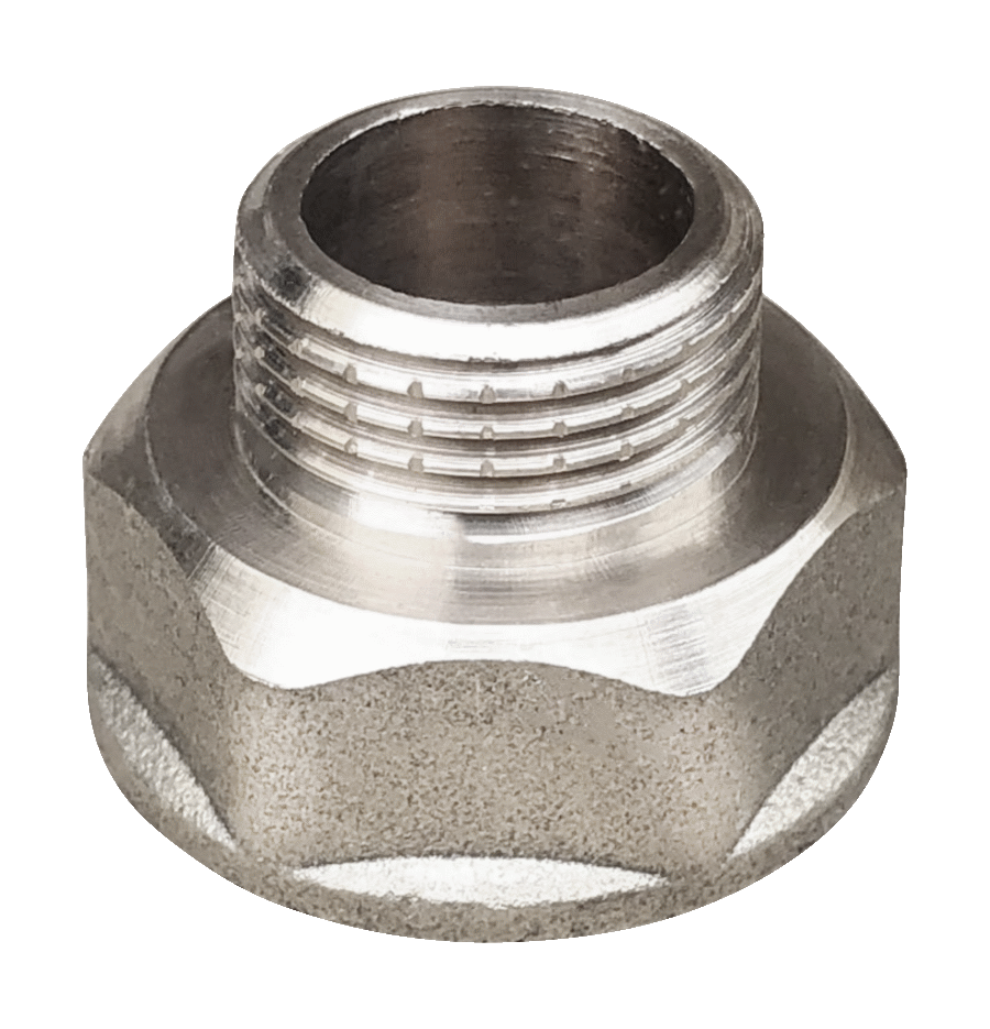 Переход латунь никель Ду 10х8 (3/8"х1/4") ВР/НР Valfex VF.592.N.038.014 арт.1215034