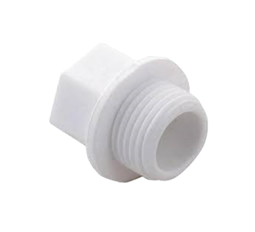 Заглушка (пробка) PP-R белая НР Дн 20x1/2" RTP (РосТурПласт) 10555 арт.1228794